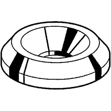 Ring voor schroef met 90° verzonken kop Roestvaststaal (RVS) A1